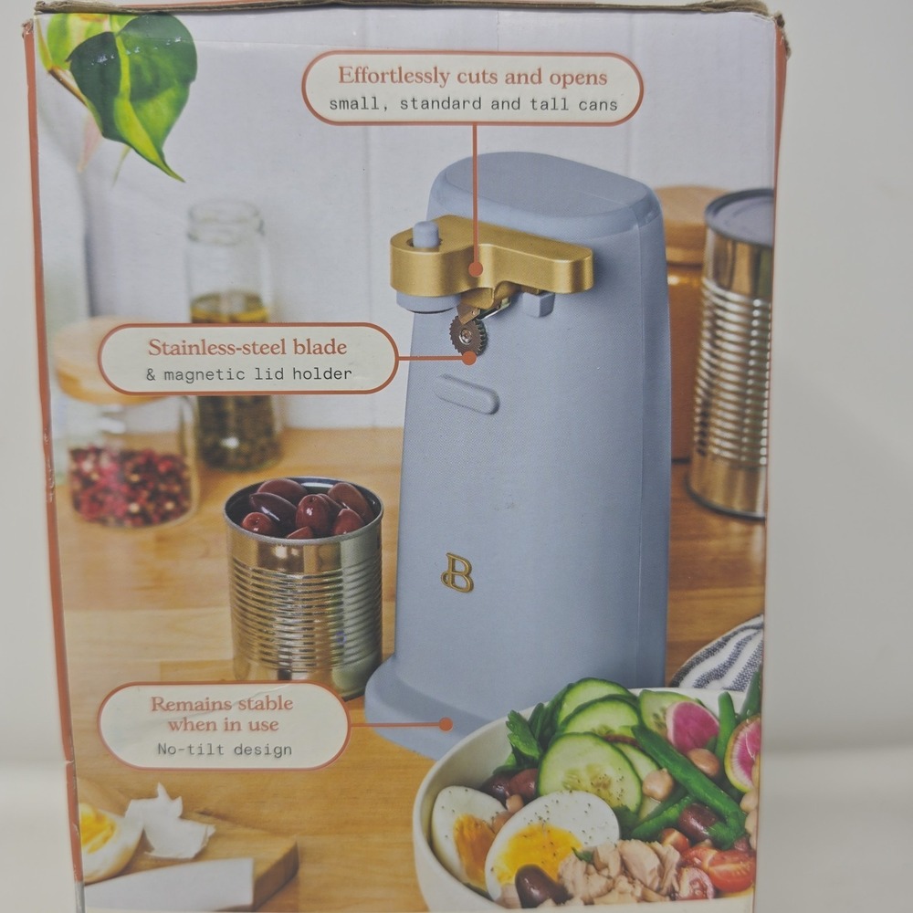 New Beautiful 19438 Easy-Prep Electric Can Opener, by Drew Barrymore - Picture 3 of 7